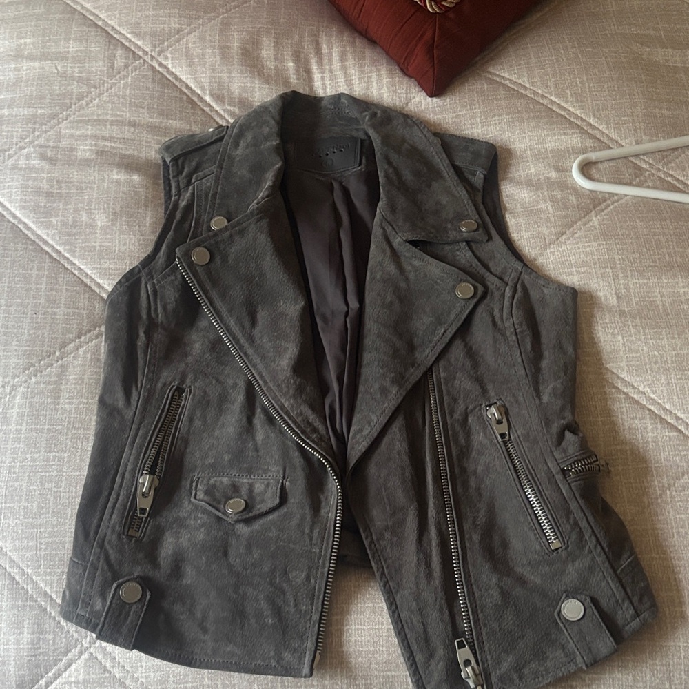 Blank NYC Gray Biker Vest
